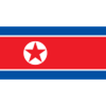 North Korea team flag